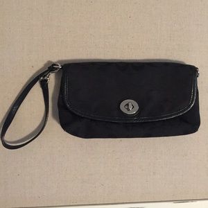 Coach Black Wristlet